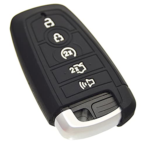 Image of Silicone Key Fob Cover for Ford F150 Mustang Explorer Expedition Escape Edge Bronco Transit Maverick and Lincoln Navigator Nautilus Aviator Corsair