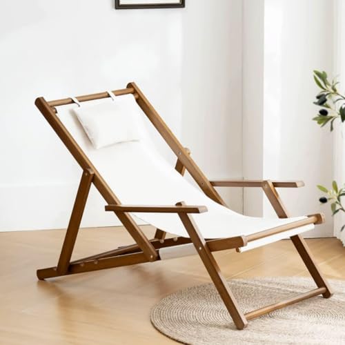 Chaise camping pliante d'extérieur portable avec appui-tête de plage - 4