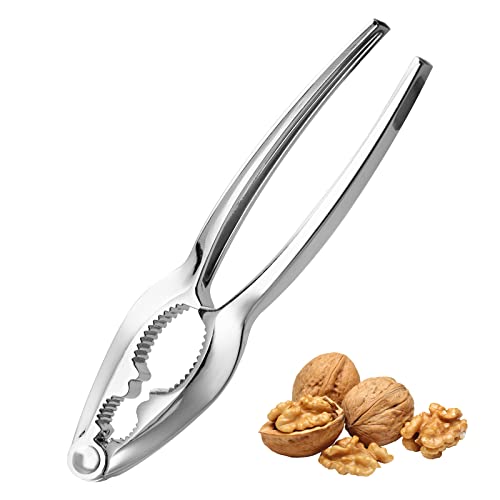 Casse-noix, coupe-noix, Casse-noix en acier inoxydable, Casse-noisette, Casse-noisette, Cracker à rainure pour noix ou crustacés Noisette Noisette Noyer Cover
