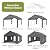 13x20ft Heavy Duty Carport, Portable Garage with 2 Doors & Roll-Up Window, Reinforced Steel Poles, Uv Resistant Waterproof Tarp, Portable Carport for Car, Truck, Boat,Motorcycle