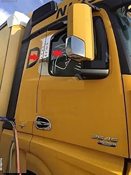 for Actros MP4MP5 2012+ CHROME Door Pillar Post Stainless Steel 4 Pieces
