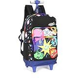 Mochila com Rodinha, Divertidamente Azul, Luxcel