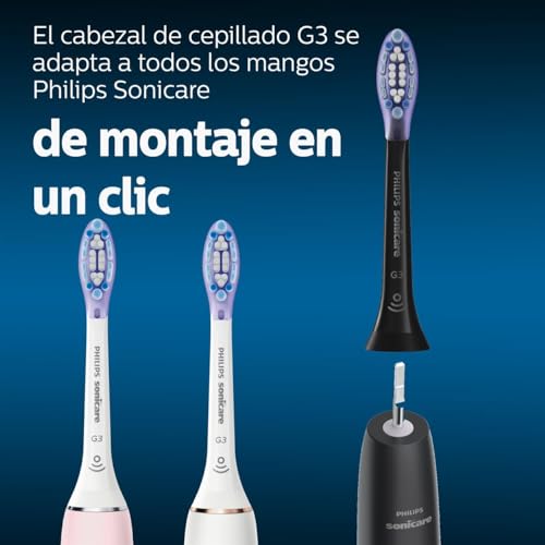 Cabezales de cepillado sónicos estándar Philips Sonicare G3 Premium Gum Care (modelo HX9054/33)