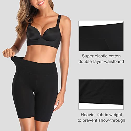 image for K-CHEONY Cotton Spandex Stretch Anti Chafing Boy Shorts Safety Panty B