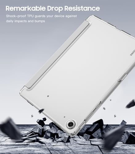 Image of TiMOVO Soft Case for Samsung Galaxy Tab A11+ /A11 Plus 11 inch 2026, Silver Gray | Fit for SM-X230 /X236 /X238, Slim Soft TPU, Translucent Frosted Back, Auto Wake /Sleep