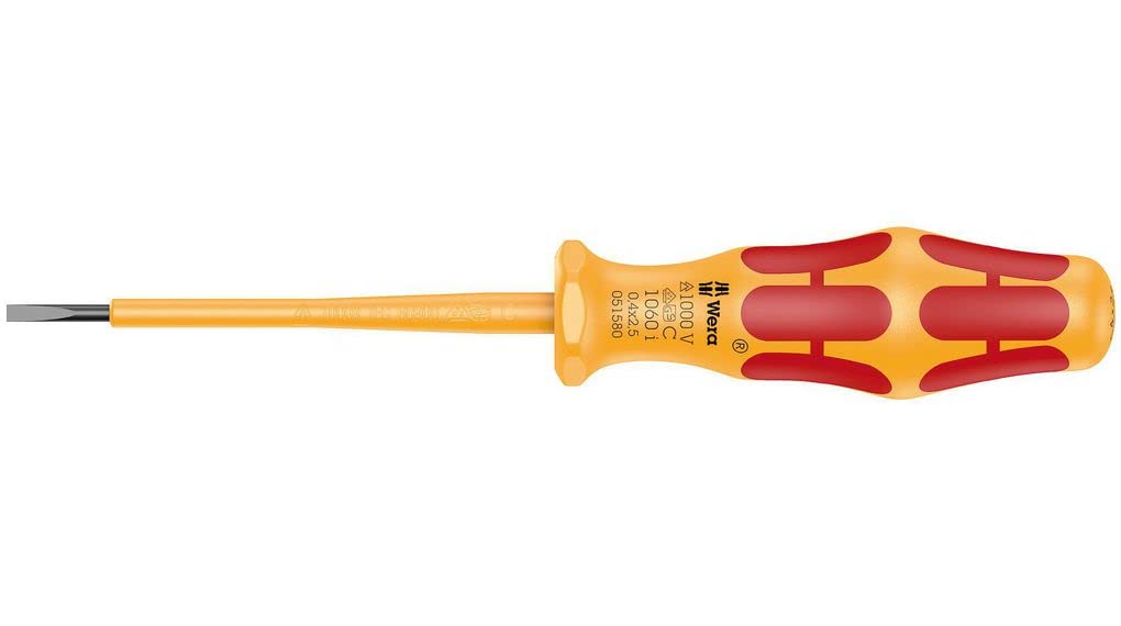 Wera 1060 i Insulated Kraftform Slot screwdrvr 0.4x2.5x80 mm (05051580001)
