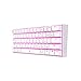 Produktbild Redragon K630 Dragonborn Weiß  Mechanische Gaming-Tastatur 60 %  Kompakt  61 Tasten  Gamer-Tastatur TKL für Spiele  braune Schalter  Rosa Beleuchtung