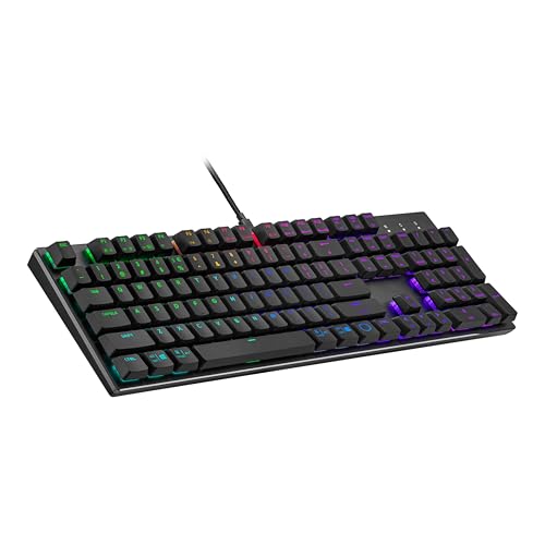 Image of Cooler Master SK652 Mechanical Keyboard with Low Profile Red Switches, Improved Ergonomic Keycaps, and Brushed Aluminum Design