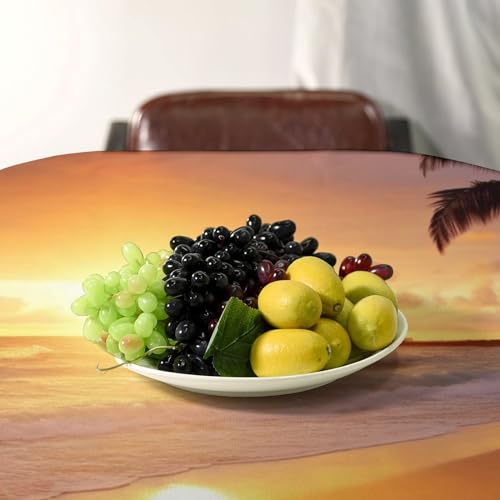 Nappe de table en lin pour cuisine et repas de vacances évasion - 6
