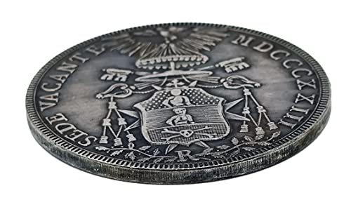 vinciann Münze Kopie Päpstlichen Staat Halbschild 1823 Vakanter Sitz Auxilium 40.00mm