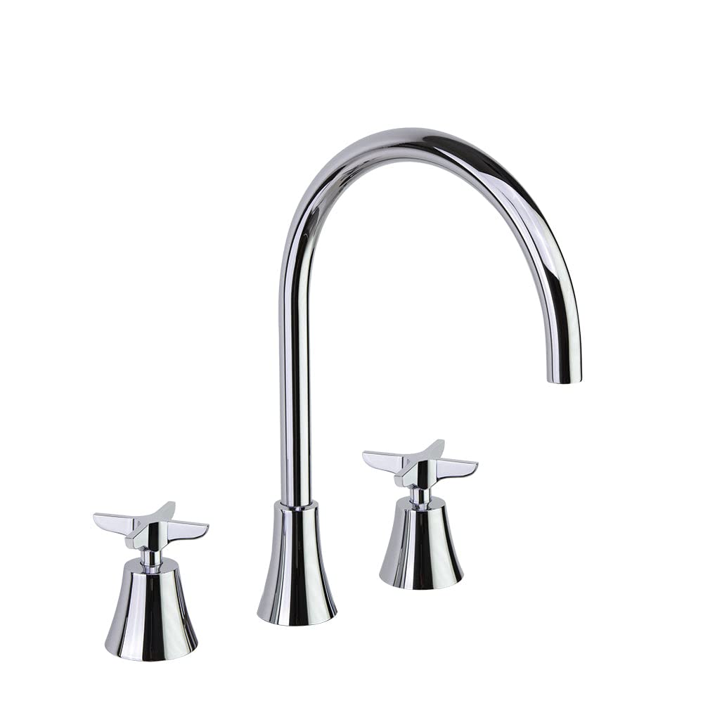 RAMON SOLER 914201 ADAGIO Grifo Bimando para lavabo Repisa Caño 170mm Cromo