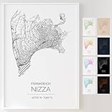 Mapdify Nizza personalisiertes Stadtposter, dein 