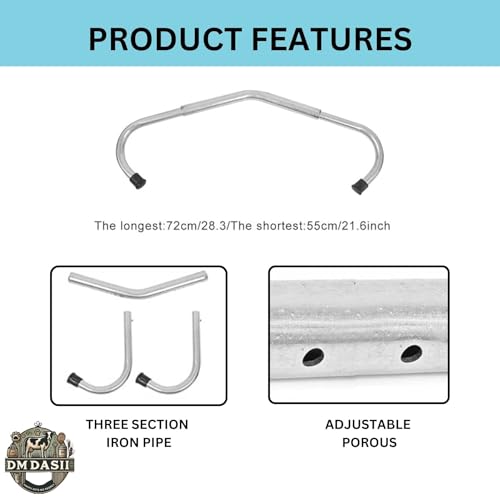 Image of DM DASII Heavy-Duty Anti-Kick Bar for Animals - Livestock & Horse Stall Guard, Durable Steel Protection, Easy Install, Prevents Kicking Injuries - Ideal for Barns, Farms & Stables