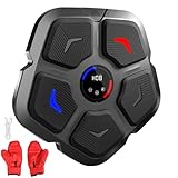KIKILIVE Musikboxmaschine, Boxen Wandmontage Maschine mit Handschuhen, Smart Bluetooth interaktive Punching Trainer mit LED-Display, geeignet für Home Office Gym, Fitness Training & Stress Relief
