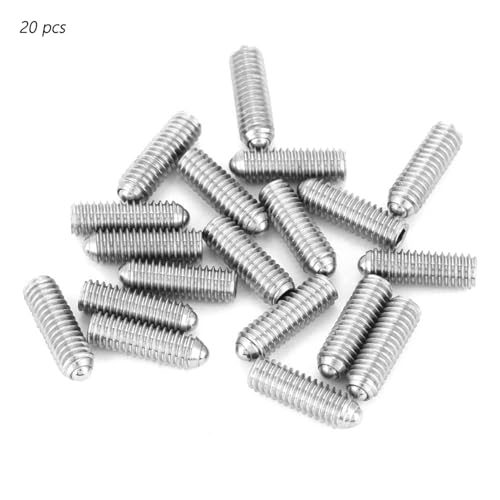 Set di Viti a Pistone con Grani a Molla Esagonali in Acciaio Inossidabile M4 304, 20 Pezzi (M4*12), Fissaggio Sicuro per Applicazioni Industriali e Meccaniche
