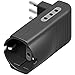 Produktbild Bticino s3615ge Netzteil platzsparend Corner, 2 Steckdosen 10 A und 1 Stecker Deutschland Typ P30 Stecker 10 A, anthrazit, Grau, S3615GE, 250 voltsV