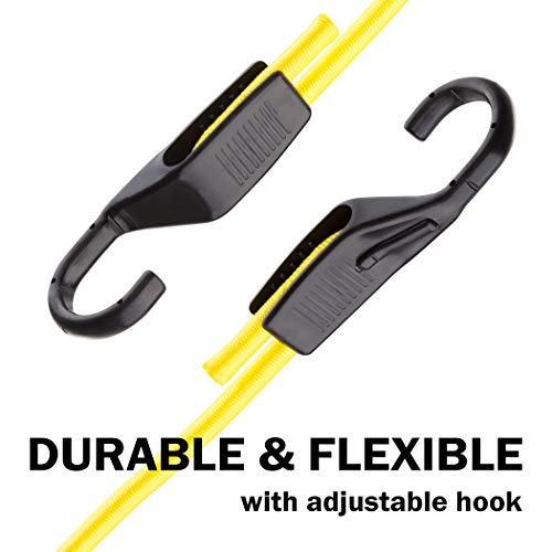 Cartman Adjustable Bungee Cords, 6 Pack 40 Inch Adjustable Bungee Strap, 6 Pack 32 Inch, 6 Pack 24 Inch Bungee Cord With Hooks #TOP1
