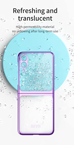 SHIEID Capa para Samsung Z Flip 3, Z Flip 3 capas transparentes compatíveis com Samsung Galaxy Z Fli