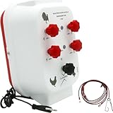 Llampec Pastor Eléctrico Avícola PASAVIO004 – 0,9J y 9.000V – Protección para Comederos y Bebederos en Granjas Avícolas – Evita que las Aves se Posen y Ensucien las Instalaciones – Fabricado en España