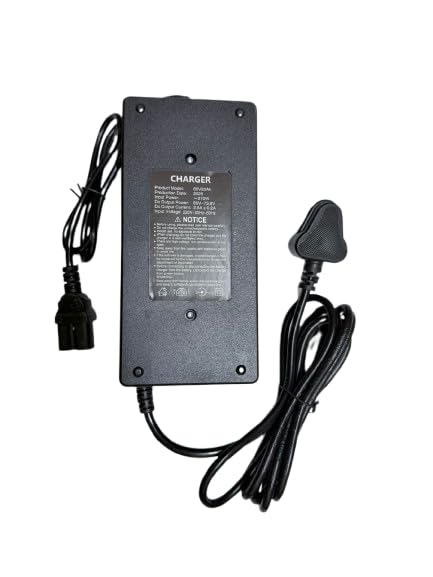 Image of Universal 60V 3A Lead Acid Charger for EV Vehicle, Scooty, Bike, 5 Batteries with led Indicator