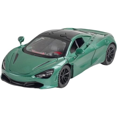 Image of 1:32 Mc Laren 720 Toy Car Metal Car for Kids Scale Model Diecast Light Sound Openable Door Pullback