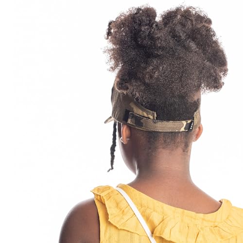 Satin Lined Baseball Hat for Girls Ponytail Hat for Curly Natural Hair for Kids Backless Cap Curl Hair Cap2