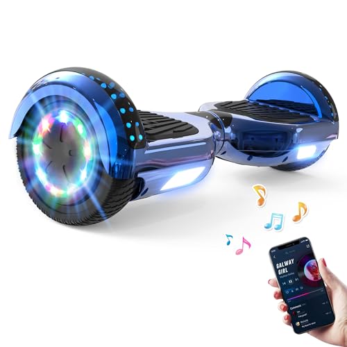 Hoverboards 6,5' para niños y adolescentes, hoverboards con luces LED y altavoz Bluetooth, diseño ligero y seguro, una buena elección para niños y adolescentes