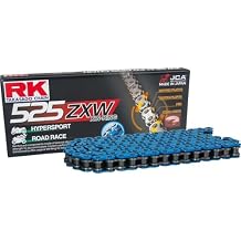 RK Racing Chain BB525ZXW-120 Blue 120 Link XW-Ring Premium High Performance Chain with Connecting Link