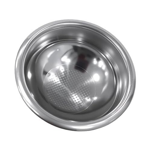 Poystng Cesta de extracción de café esférica de 58mm de Grado Comercial, Herramienta de Baristas de Acero Inoxidable, Cesta de Filtro de café de Acero Inoxidable