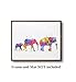 Dignovel Studios 8X10 Unframed Elephant Family of Three Safari Animals Family Watercolor Illustration Art Print Wall Art Poster Home Decor Wall Hanging Birthday N003