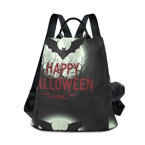 Sac de voyage floral style Halloween Bat noir multi-poches