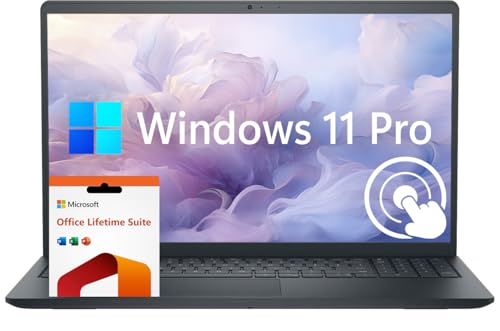 Dell Inspiron 15 タッチスクリーンノートパソコン、Windows 11 Pro 16GB RAM 512GB SSD、Intel 10コアi5-1334Uプロセッサー、15.6インチFHD IPSディスプレイ、AIコピーパイロット、ライフタ