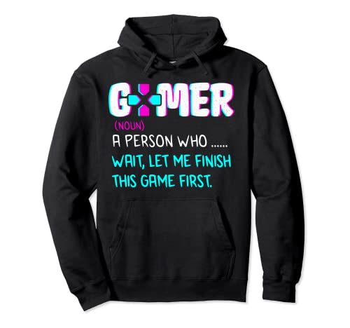 Gamer Definition – Divertido amante de los videojuegos Sudadera con Capucha