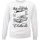ford escort ghia ausstattung  Teesandengines Men\'s Ford Escort GHIA Vehicle Power White Sweatshirt Size XXLarge