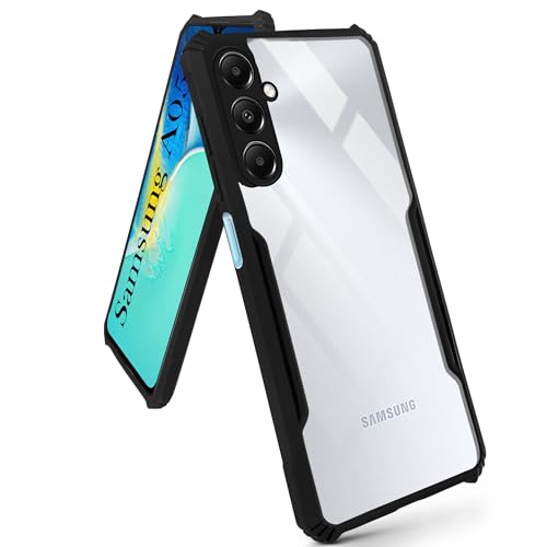 Image of Jkobi Back Cover Case for Samsung Galaxy A05s (Shockproof with Polycarbonate Clear Panel | Professional Black)
