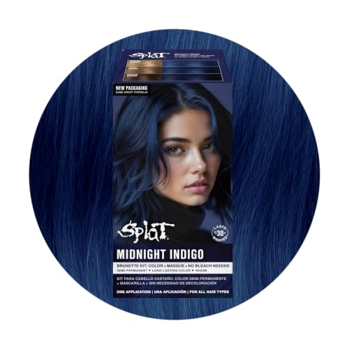 Splat Midnight Indigo Semi Permanent Hair Dye Kit, 1 Application
