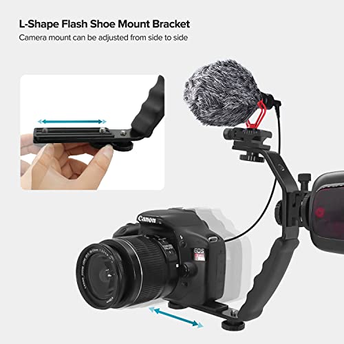 Ls Limo Studio Limostudio AGG1179 Limostudio Camera Bracket Mount Heavy Duty Photography Video L-Bracket With Standard Flash Shoe Mounts thumb #2