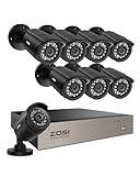 ZOSI 3K Lite 8CH Home Security Camera System Outdoor Indoor,AI Human/Vehicle Detection,Night...