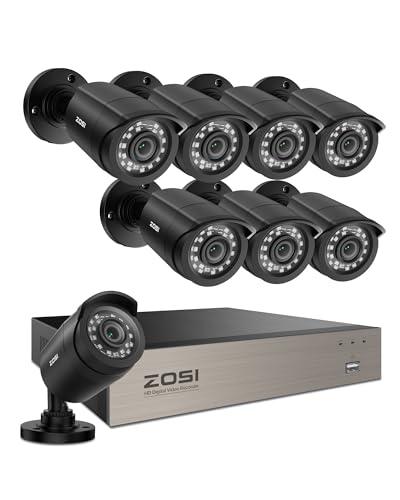 ZOSI 3K Lite 8CH Home Security Camera System Outdoor Indoor,AI Human/Vehicle Detection,Night...
