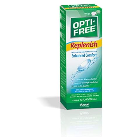 Opti-Free Replenish Multi-Purpose Disinfecting Solution With Lens Case, 10 Fl Oz Cover