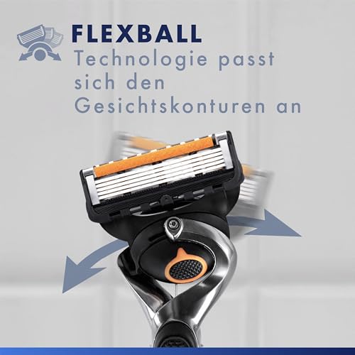 Gillette Fusion 5 Proglide Rasierer Herren, Metall, Grau/Schwarz – Ansicht 3