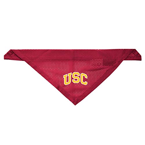 Littlearth USC Trojans Dog Cat Mesh Jersey Bandana S/M