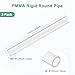 M METERXITY 2-Pack Clear Rigid Acrylic Pipe, 26mm[1.02