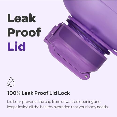 Image of Hydracy Water Bottle with Storage Sleeve and Straw- Large Half Gallon 78 Oz BPA Free Motivational Water Bottle with Time Marker -Leak Proof Gym Bottle -Ideal Gift for Fitness or Sports & Outdoors