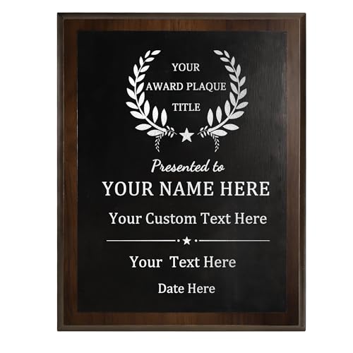 Placas de reconocimiento Personalizadas, premios Personalizados para empleados, Placas de Agradecimiento con su Texto y Logotipo, Placa de Agradecimiento por jubilación, Regalo de Agradecimiento