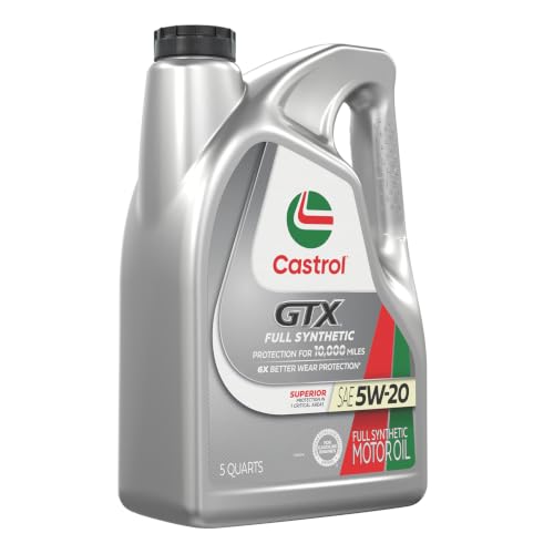 Image of Castrol GTX Full Synthetic 5W-20 Motor Oil, 5 Quarts