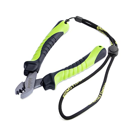 Booms Fishing CP2 Fishing Crimping Tool for Single-Barrel Sleeves, Green