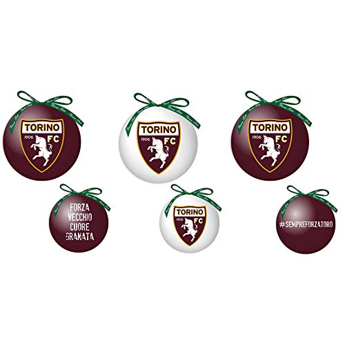 Giemme Set 3 Palline di Natale Torino FC