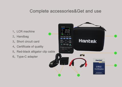 Image of 1833C LCR Meter Hantek Handheld LCR Meter, 0.30% Accuracy,0.3 /0.6 Vrms with 10 Typical Test Frequency