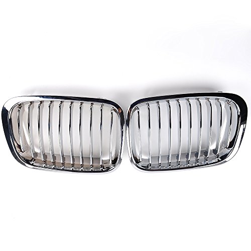 LeeMas Compatible for 1998-2001 BMW E46 Chrome Kidney Grille 316i